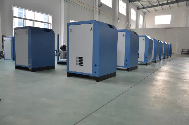 Ever Power oil-free scroll air compressor factory assembly and testing