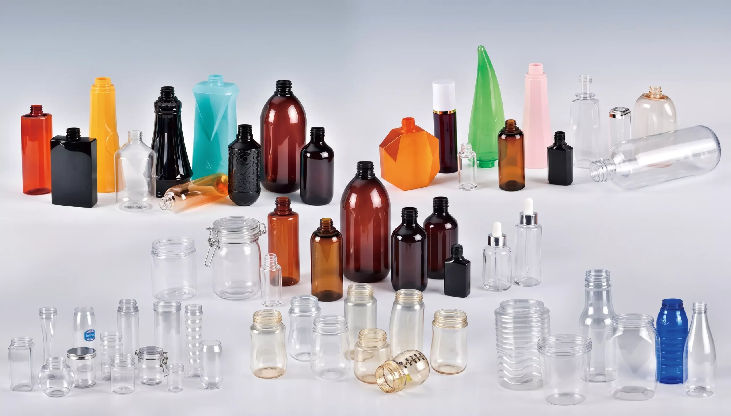 PET bottle wall thickness variation quality problem compressed air pressure instability