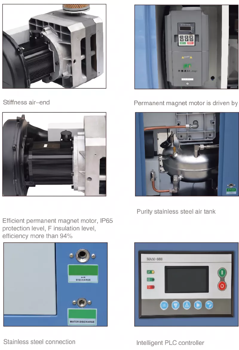 EP-CMW15-0.8 quad-head scroll compressor features four-stage capacity management