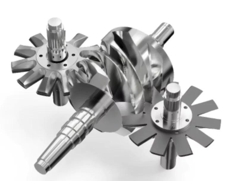 Single screw compression technology star wheel water lubrication replacing piston compressors