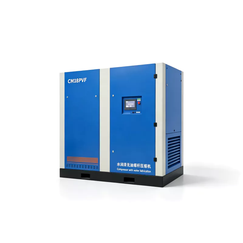 EP-CM18PVF 18.5kW VSD water-lubricated oil-free screw compressor precision spray coating cosmetics