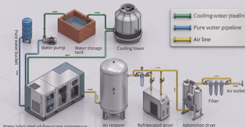 Air receiver system design pressure buffering blow molding wall thickness stability